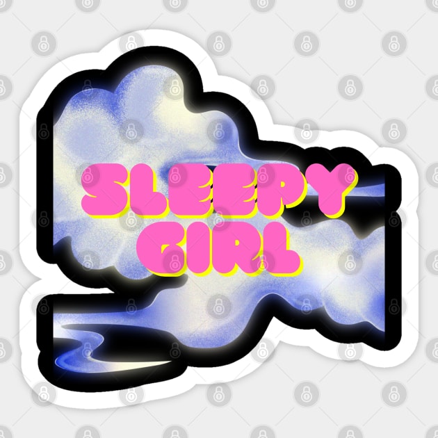 'SLEEPY GIRL' Sticker by girlworld